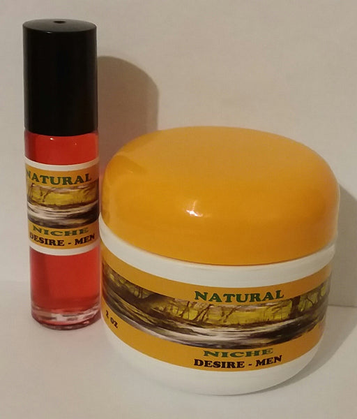 Natural Niche Desire Body Butter & Body oil set for Men