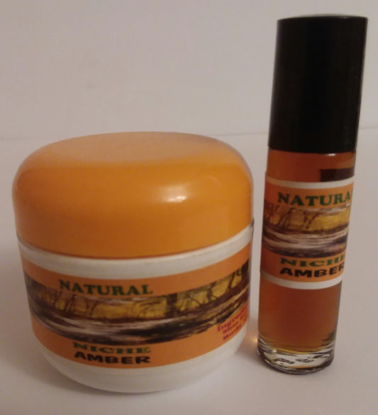 Amber Body Butter & Body Oil Set 2 oz
