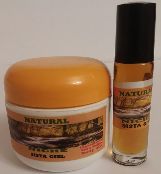Natural Niche SISTA GIRL BODY BUTTER & BODY OIL SET -FOR WOMEN