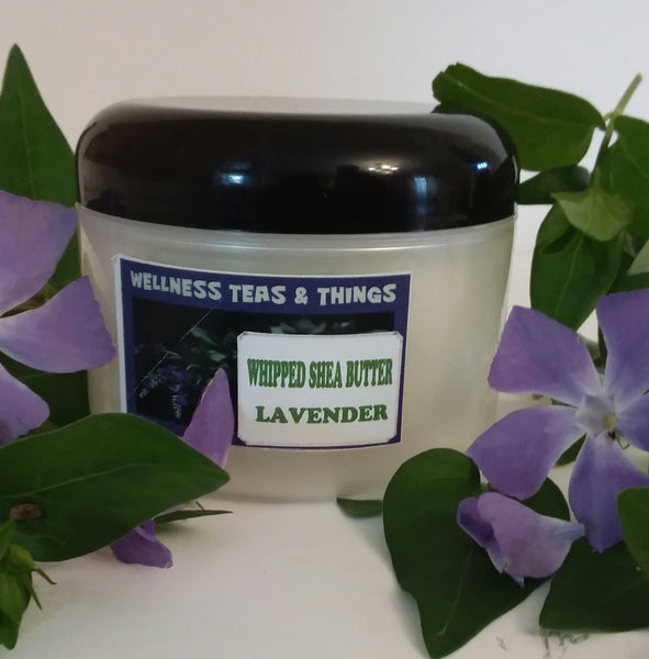 WELLNESS TEAS & THINGS WHIPPED BODY BUTTER  (LAVENDER) 8 OZ