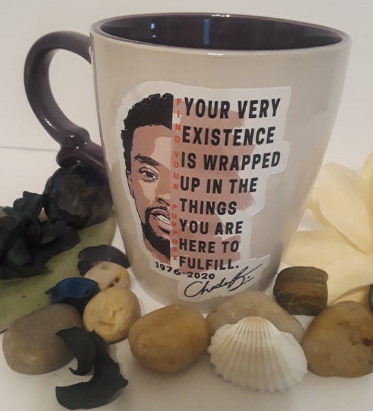 Chadwick Boseman Find Your Purpose Mug Tan 16oz