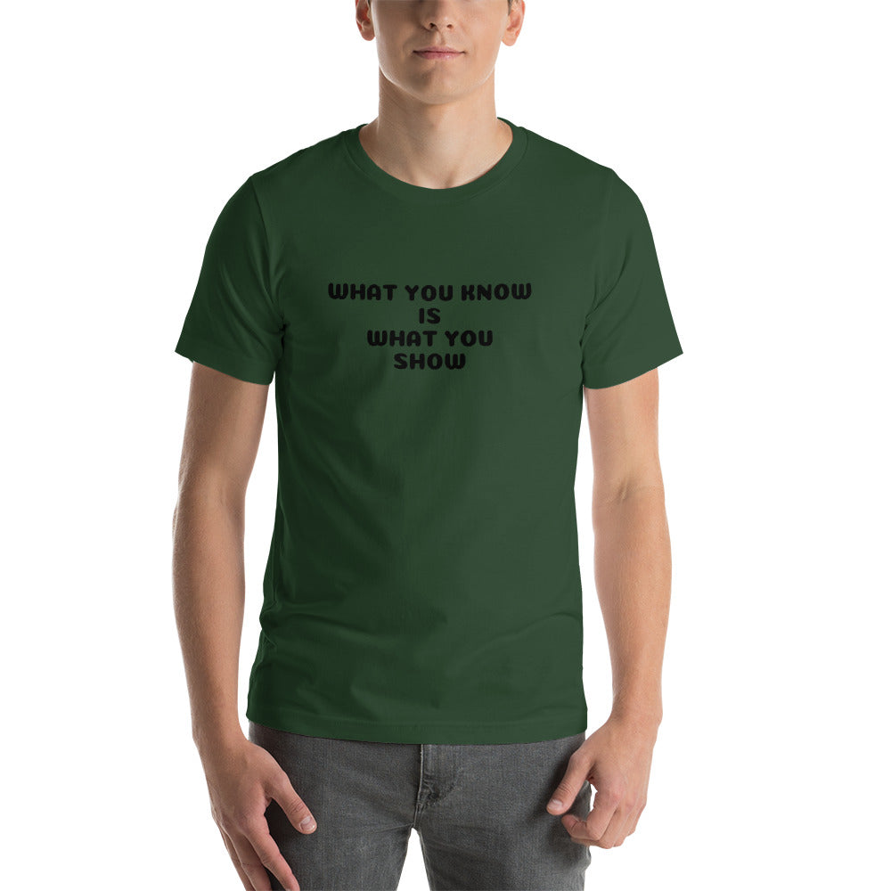 UniquelyForU What You Know Is What You Show Unisex T-Shirt